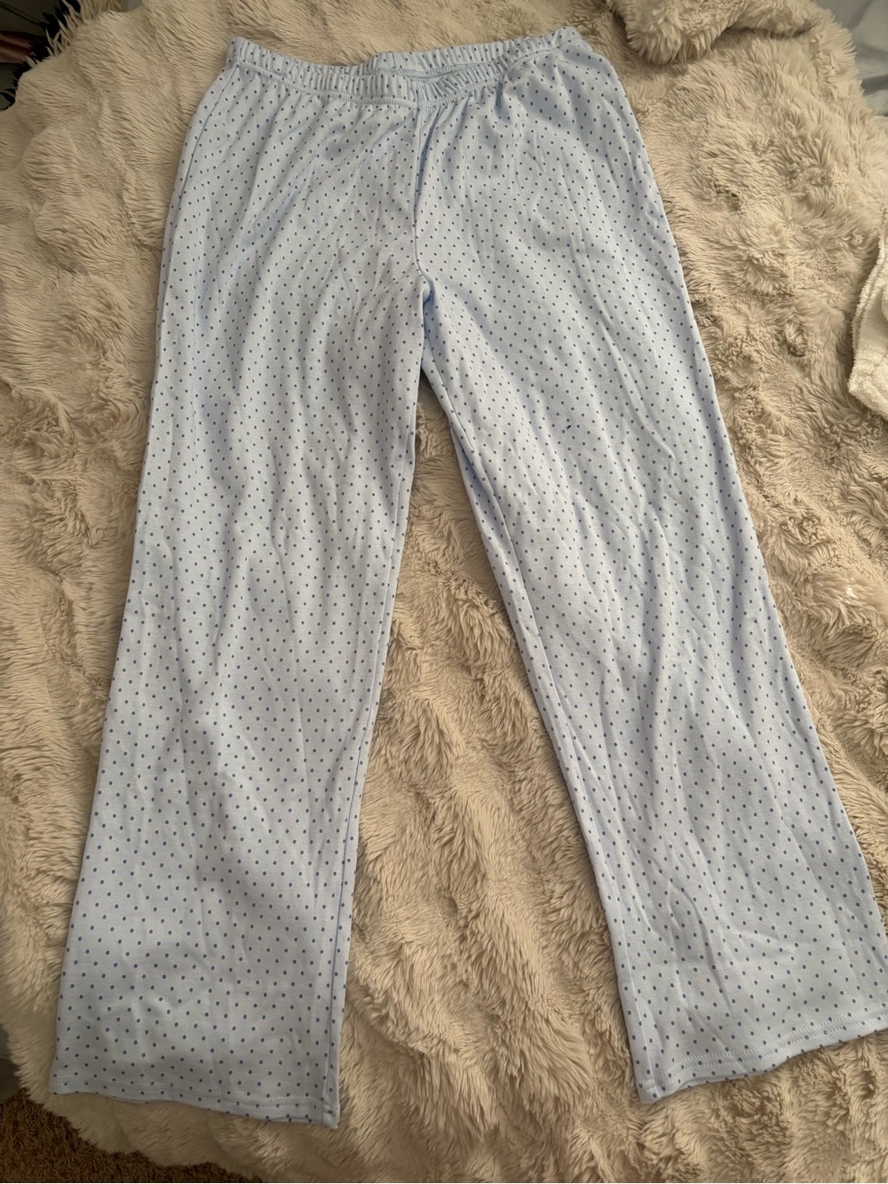 Light Blue Polka Dot Lounge Pants